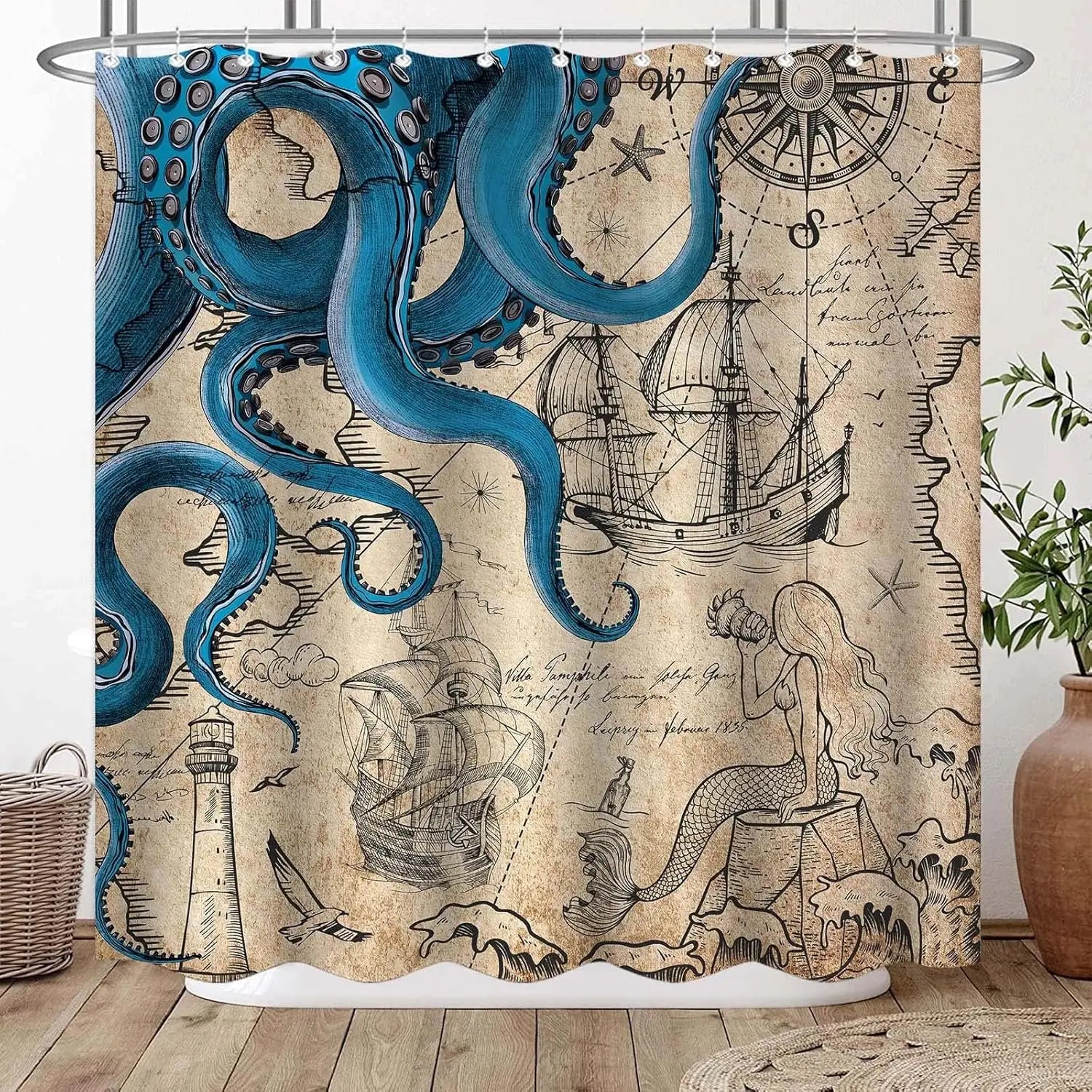Nautical Shower Curtain