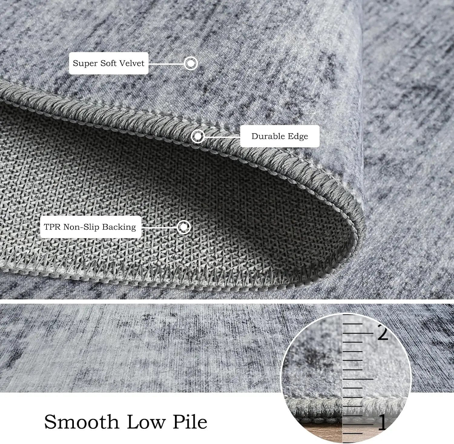 Abstract Washable Area Rug