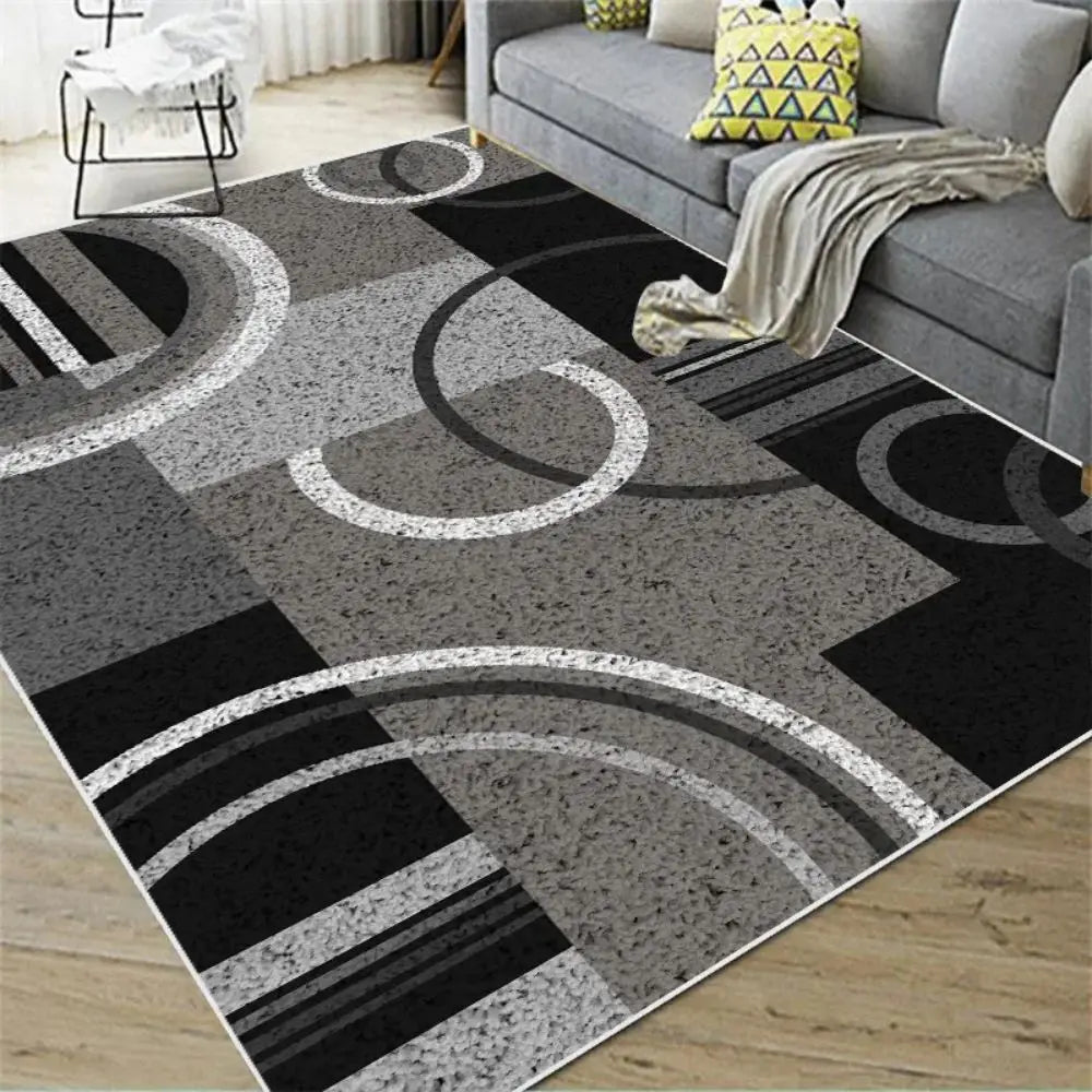 Nordic Abstract Geometric Carpet