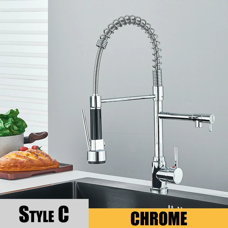 Kitchen Sink Faucet Pull Down Flexible Faucet