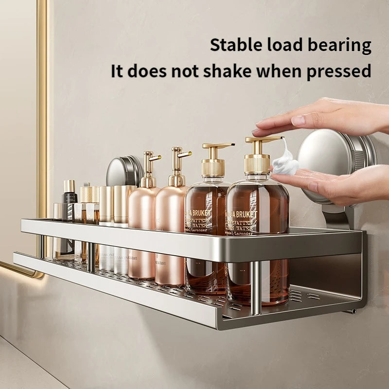 Multifunctional Suction Cup Rack for Kitchen or Bathroom Organization