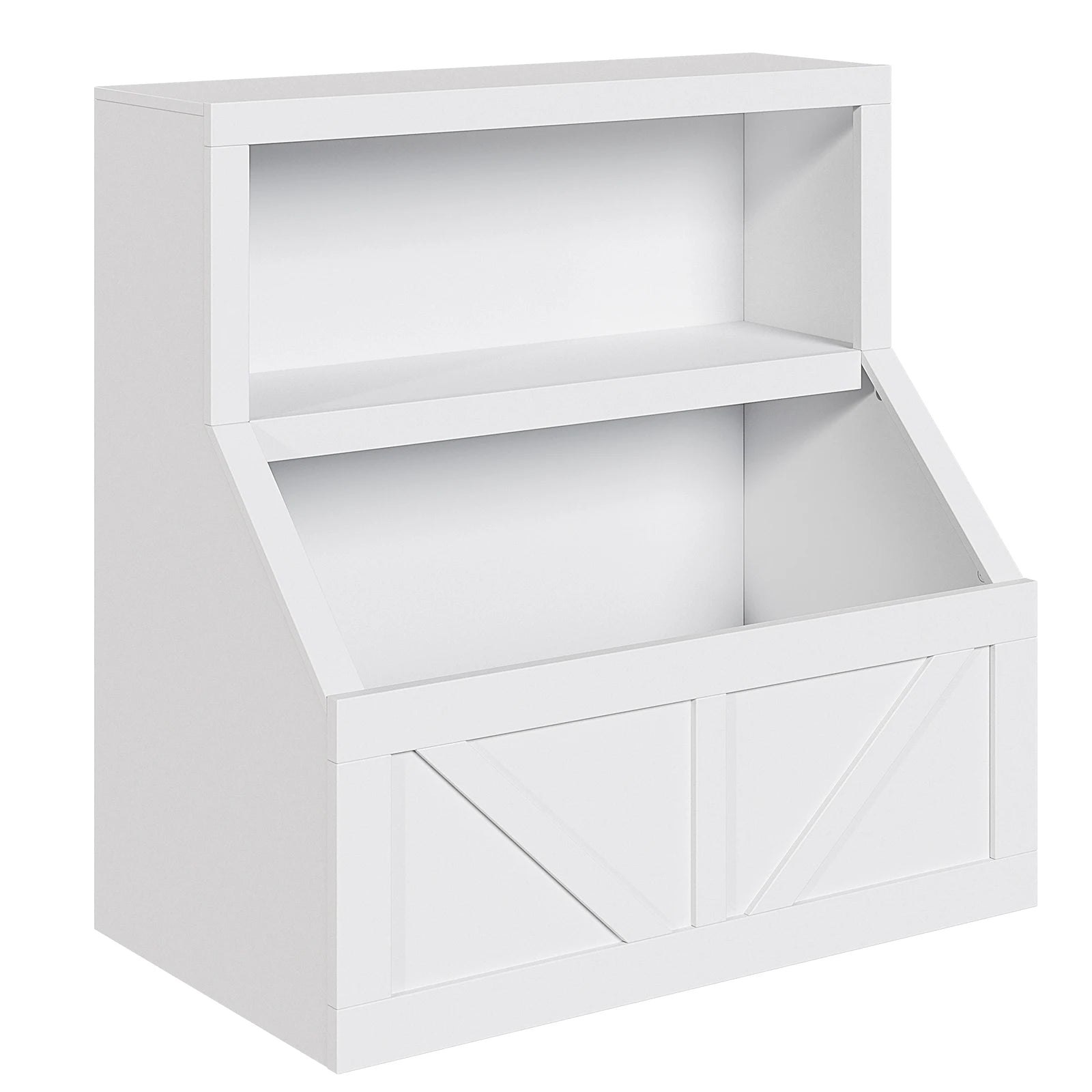 Wooden Bookshelf and Toy Storage