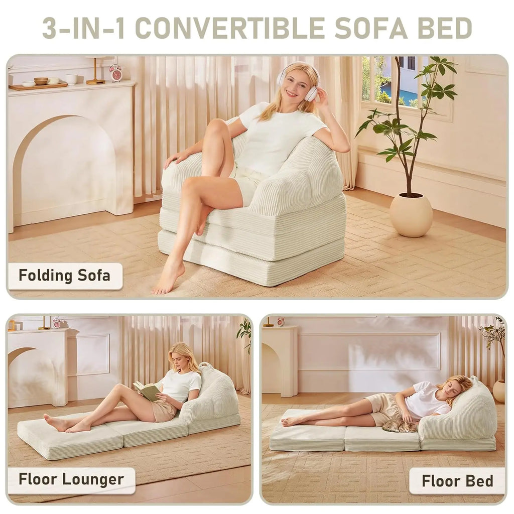 Convertible Boneless Folding Sofa Bed