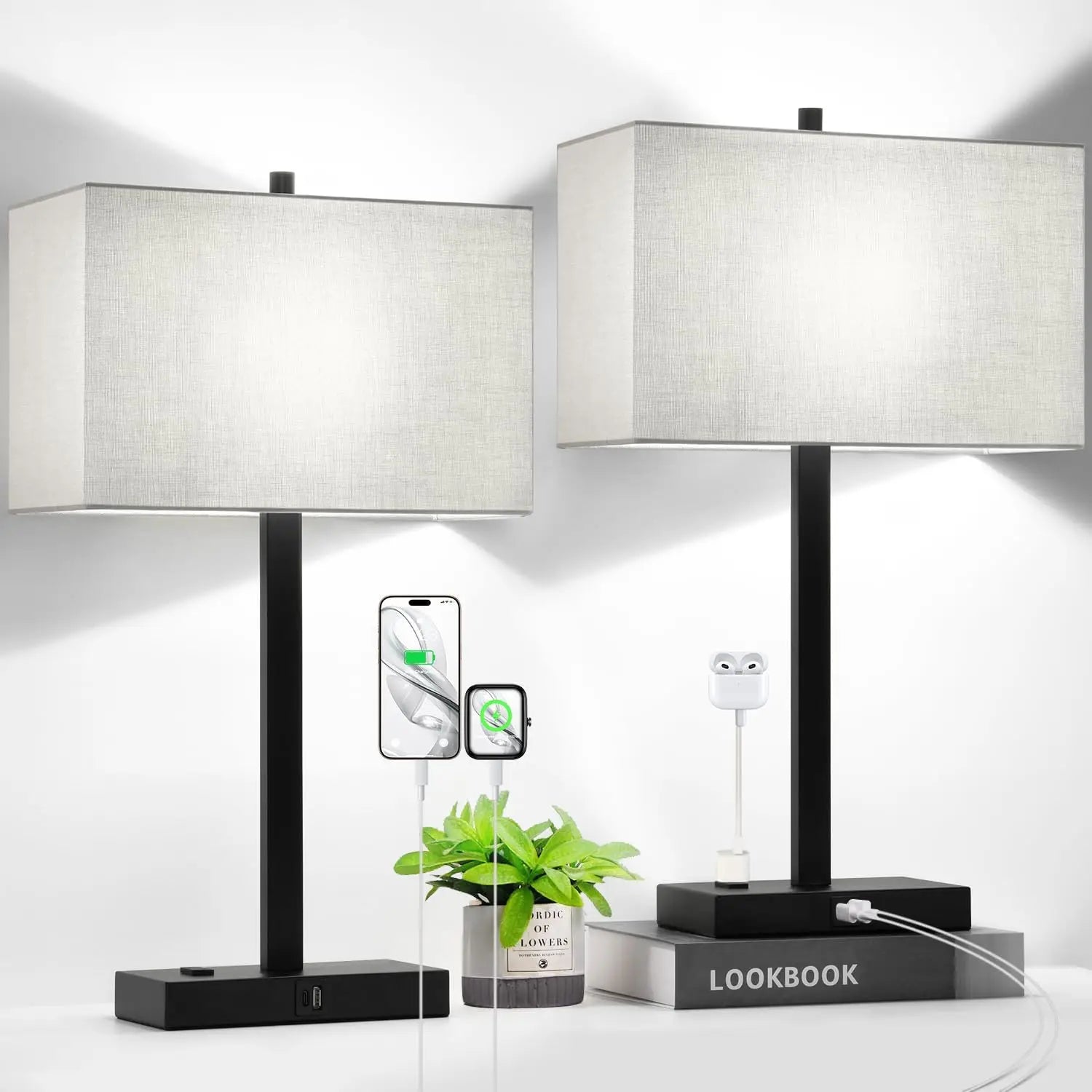 Bedside or Living Room Touch Lamps