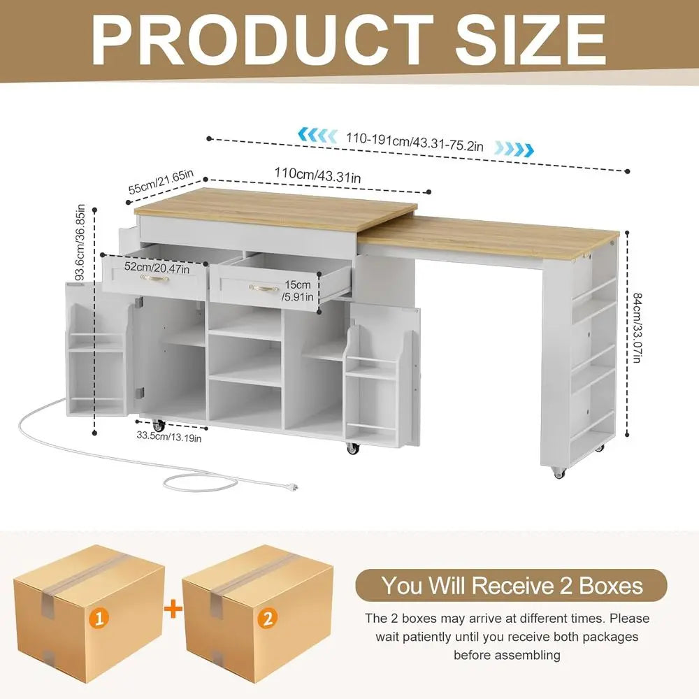 Expandable Kitchen Island