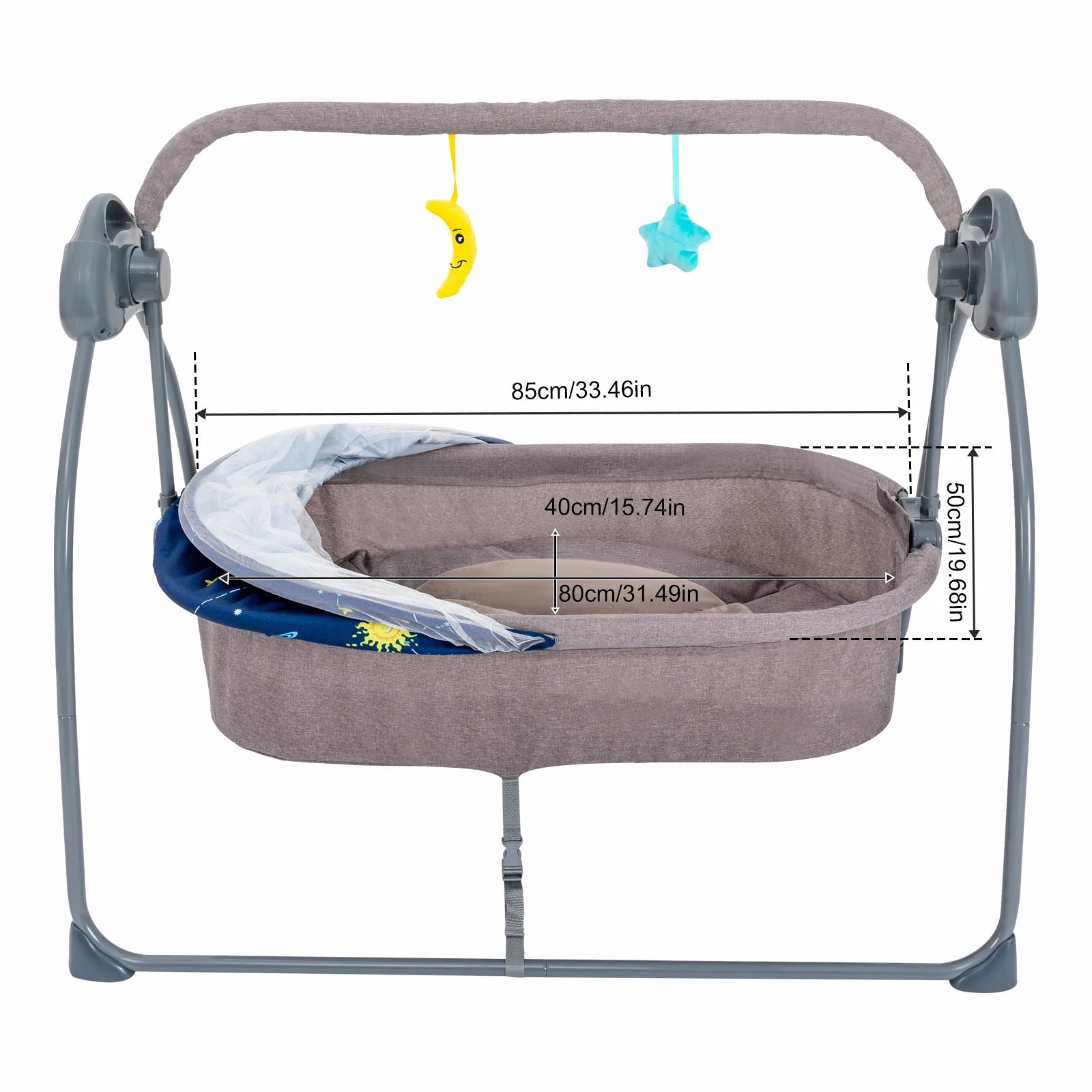 Electric Baby Swing with 5 Speeds