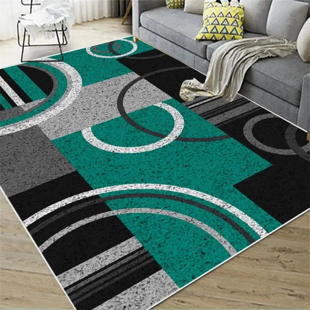 Nordic Abstract Geometric Carpet