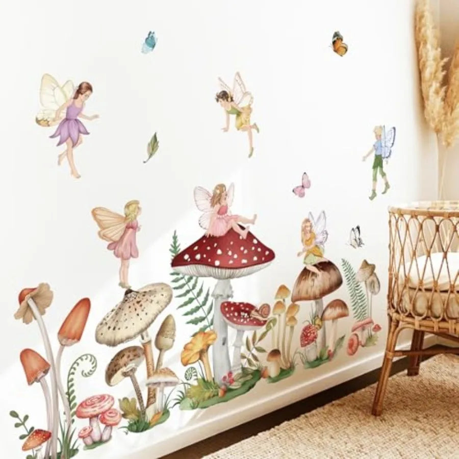 Woodland Mushroom Wall Decals