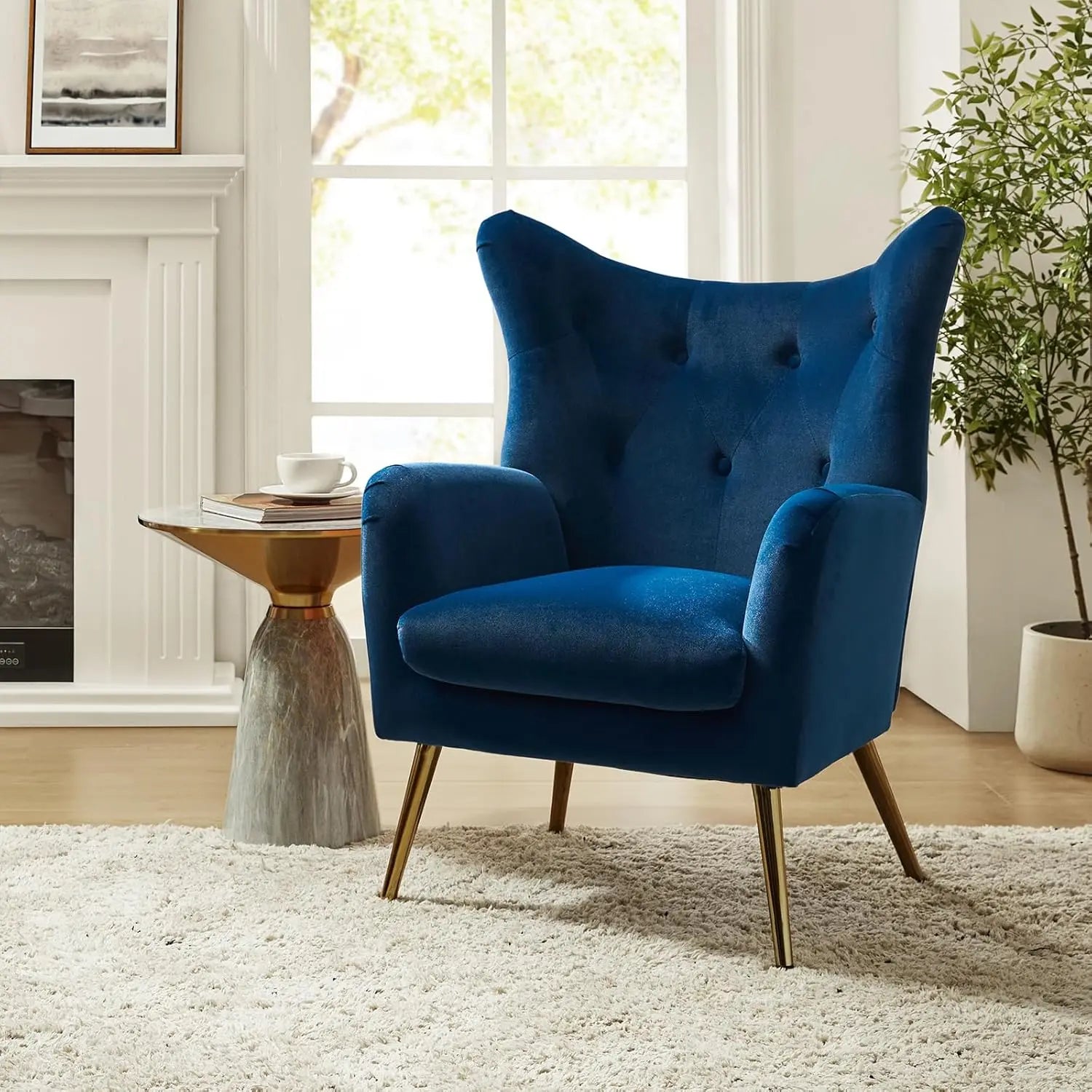 Modern Wingback Arm Chair