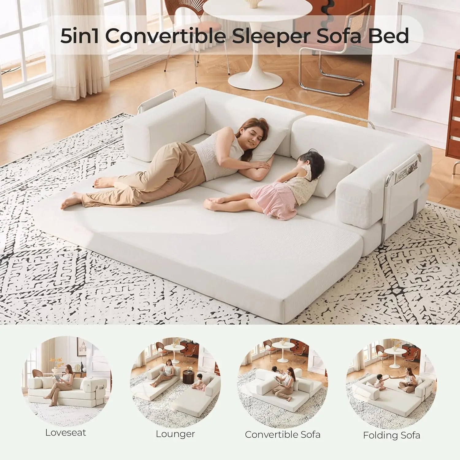 Boneless Convertible Folding Sofa Bed