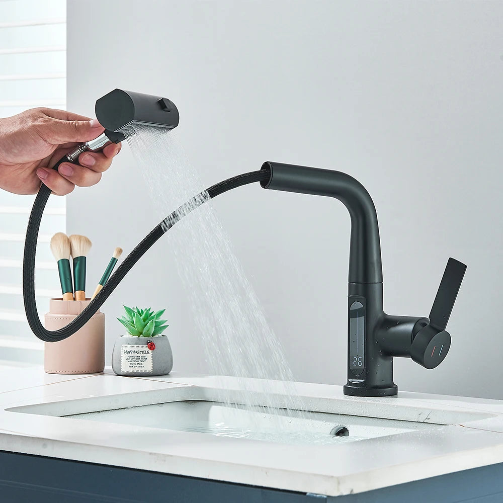 White Rainfall Basin Faucet