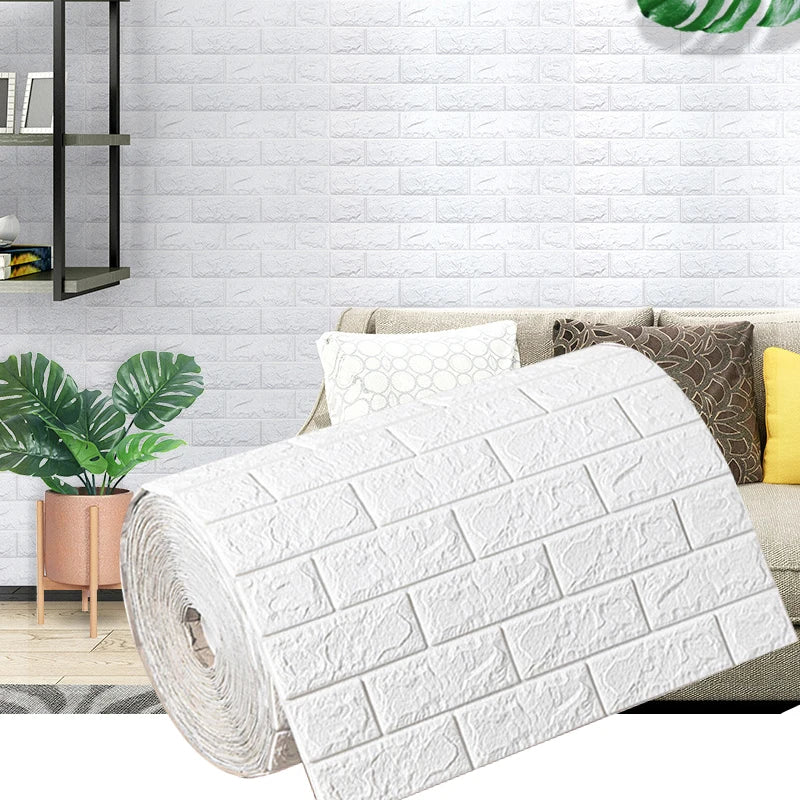 Retro 3D Brick Wallpaper