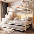 Heavy Duty Metal Twin Over Full Bunk Beds with Trundle