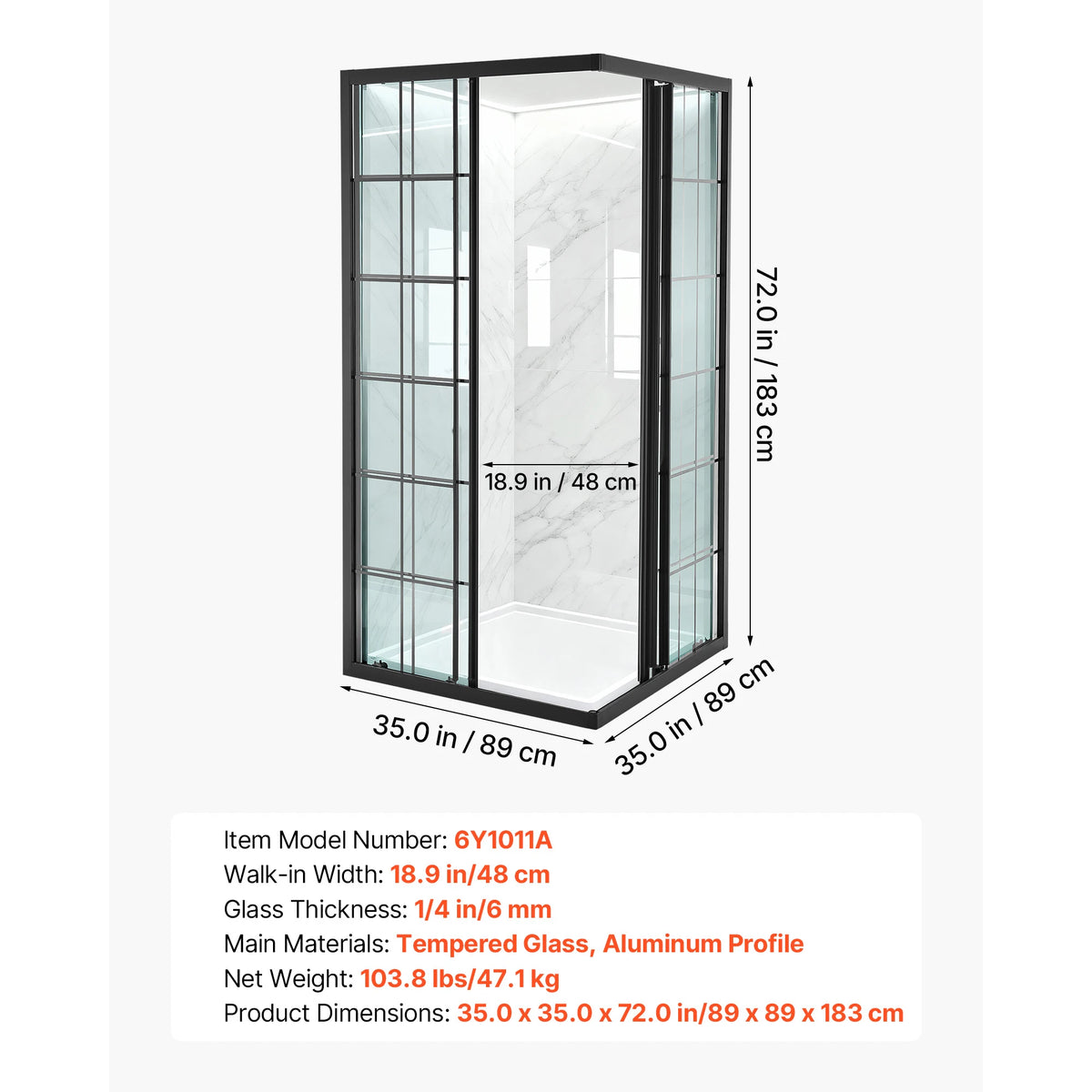 Framed Corner Shower Enclosure with Double Sliding Shower Doors