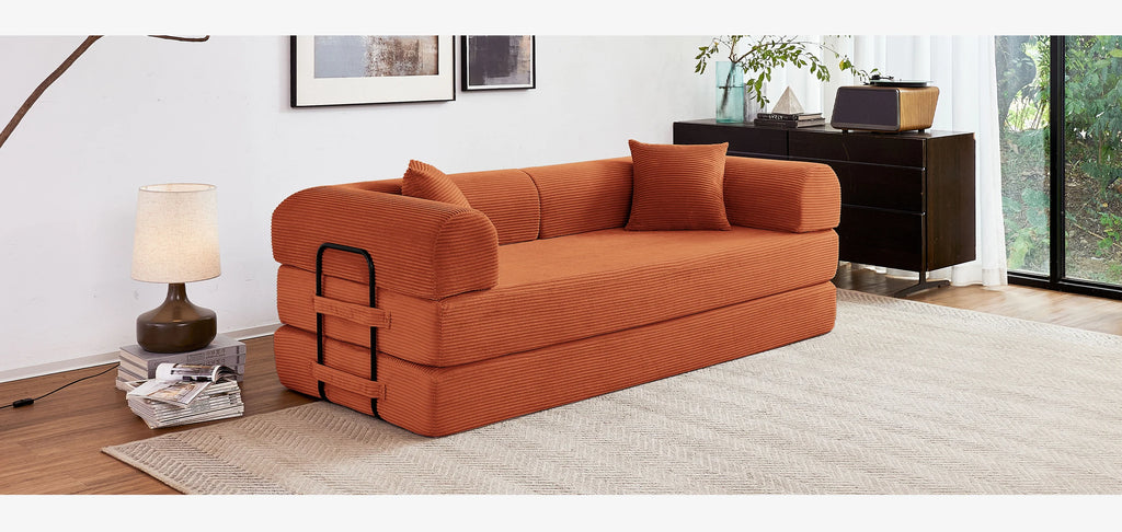 Boneless  Foldable Couch Sleeper Sofa