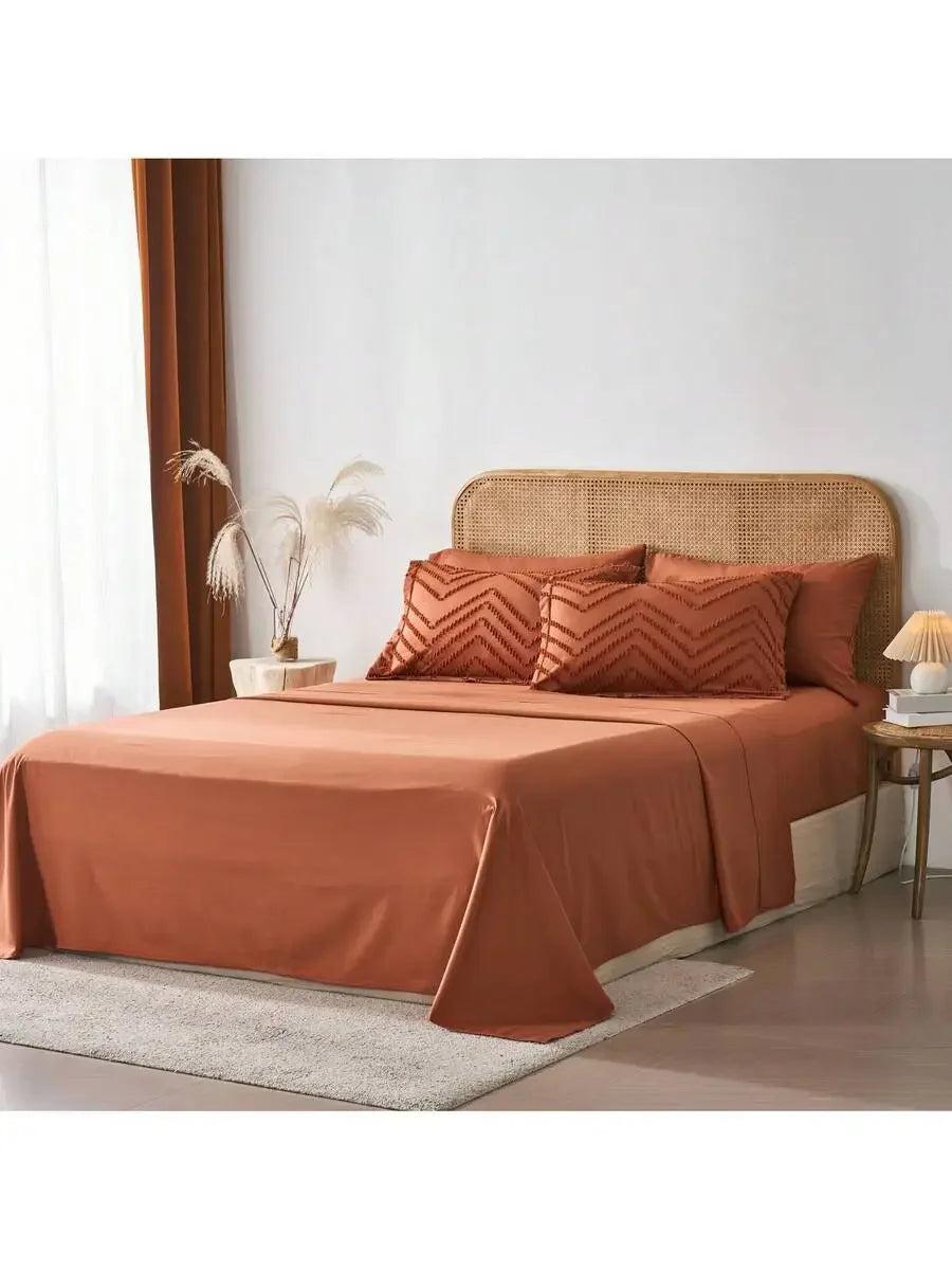 7-Piece Cozy Cut Flower Comforter Sets- Twin/Full/Queen/King Summer Bedding