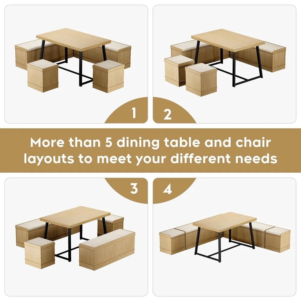 Corner Dining Table Set