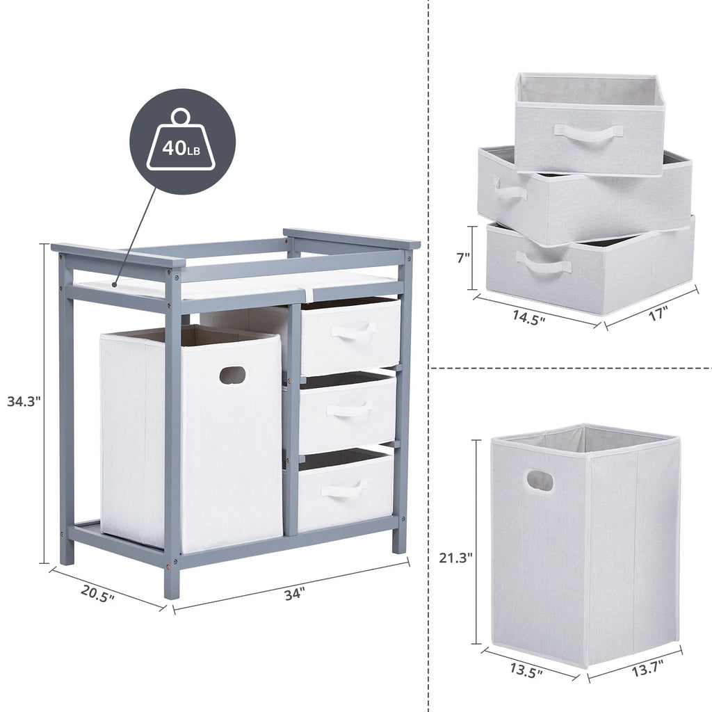 Wooden Baby Changing Table