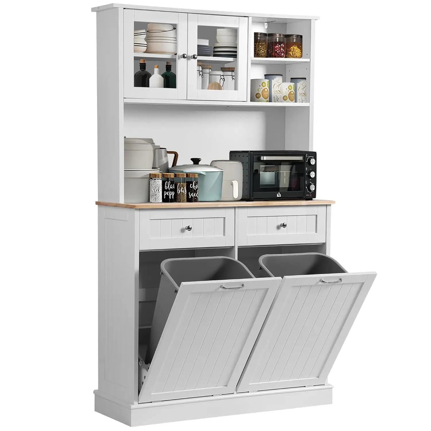 Freestanding Kitchen Pantry Storage Cabinet