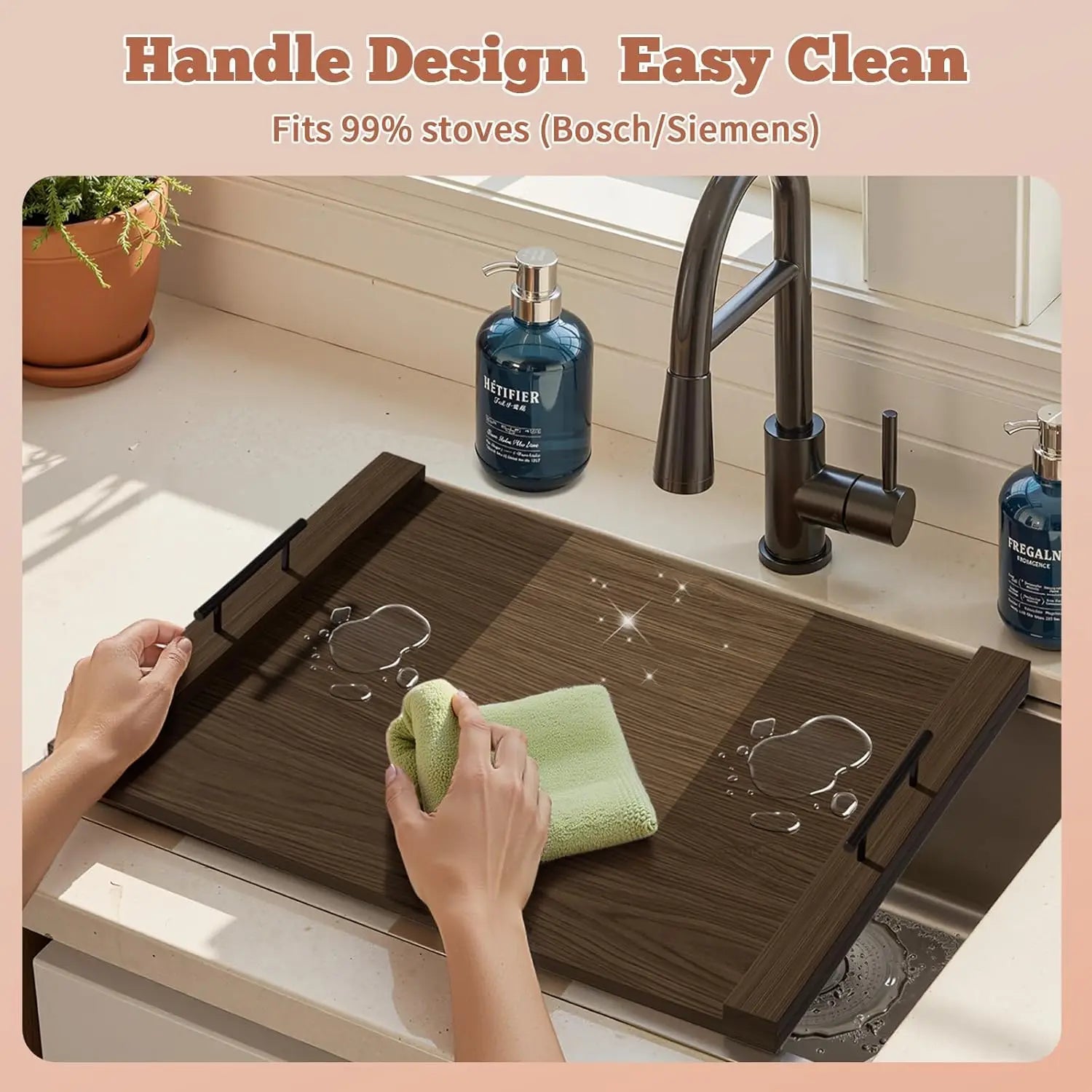 Gas Stove Top Cover: Wooden Stovetop Covers