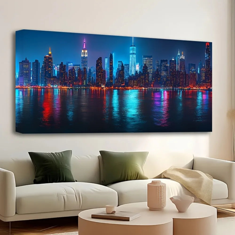 New York City skyline wall decor