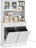 68" Kitchen Pantry Storage Cabinet