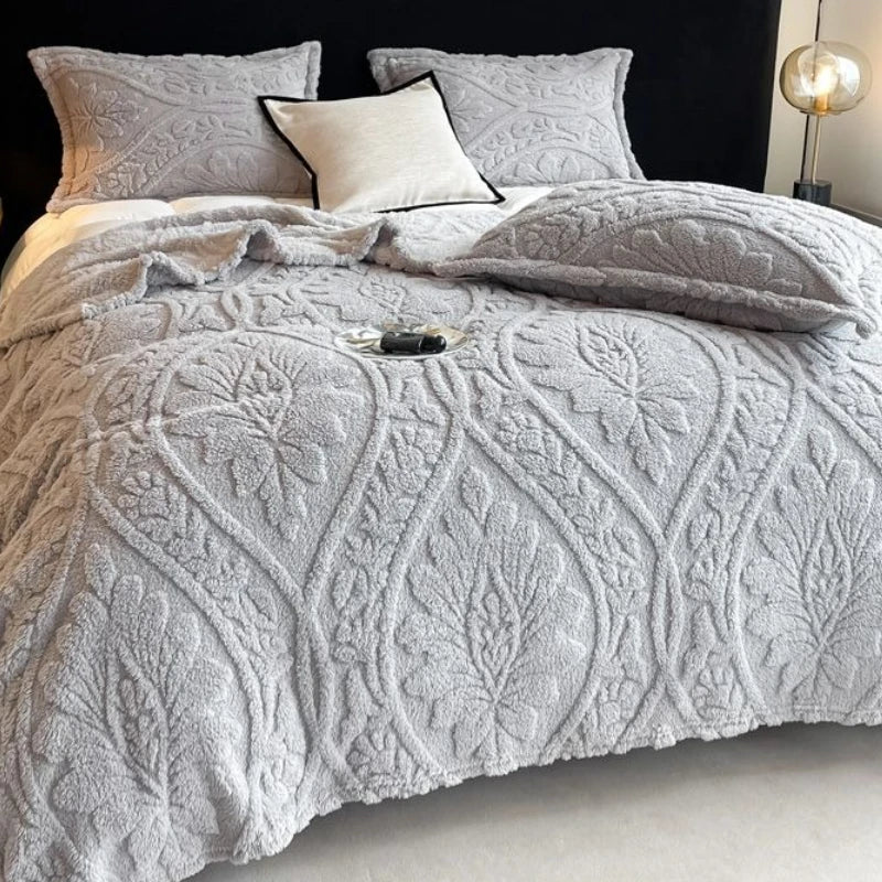 European Style 3D Floral Printed Blanket