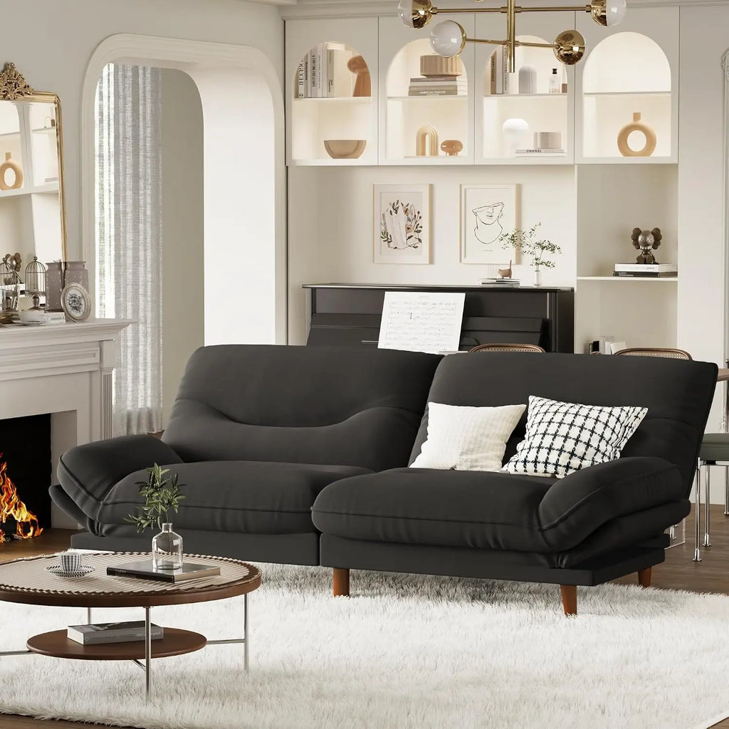 Modern Convertible Loveseat Futon Sofa Bed