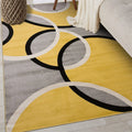 Modern Abstract Circles Area Rug