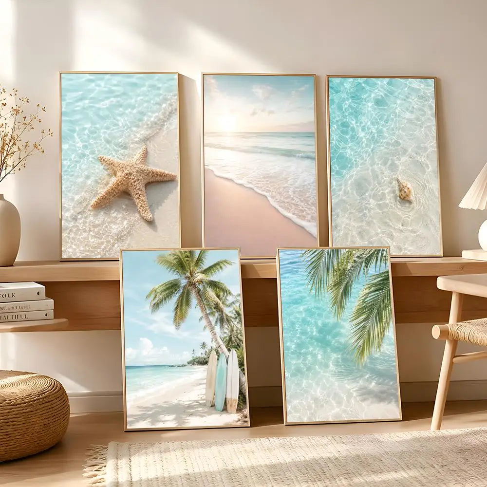 Summer-Beach-Sea-Ocean Painting Calligraphy Canvas