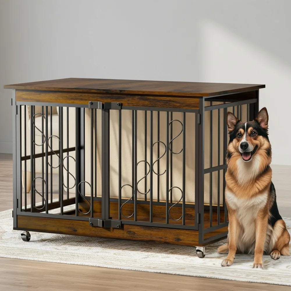 Farmhouse Dog Crate Furniture