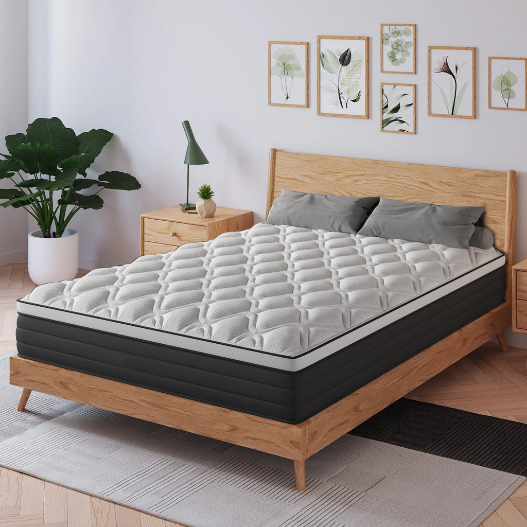 12"-14" Gel Memory Foam Hybrid Pocket Spring Mattress Twin Full King Queen Bed Mattress In A Box