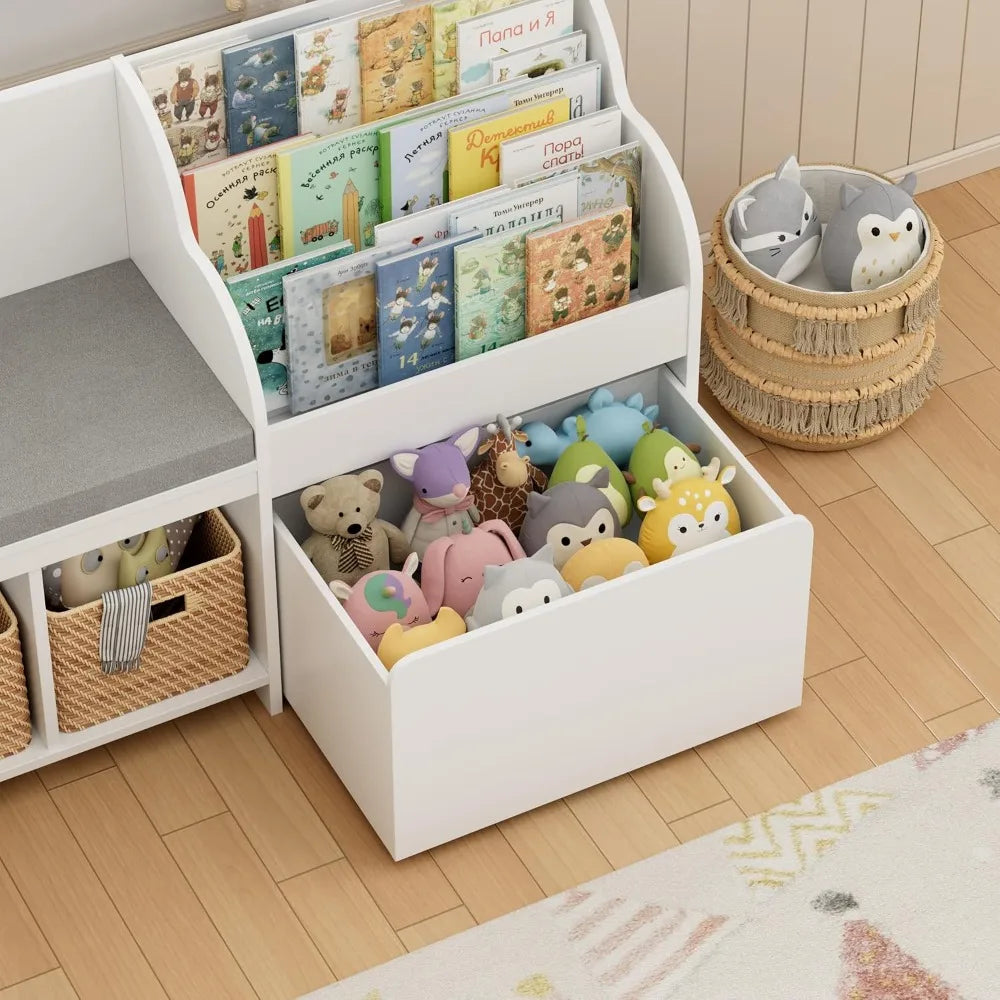 Kids Reading Nook w/ Toy Storage