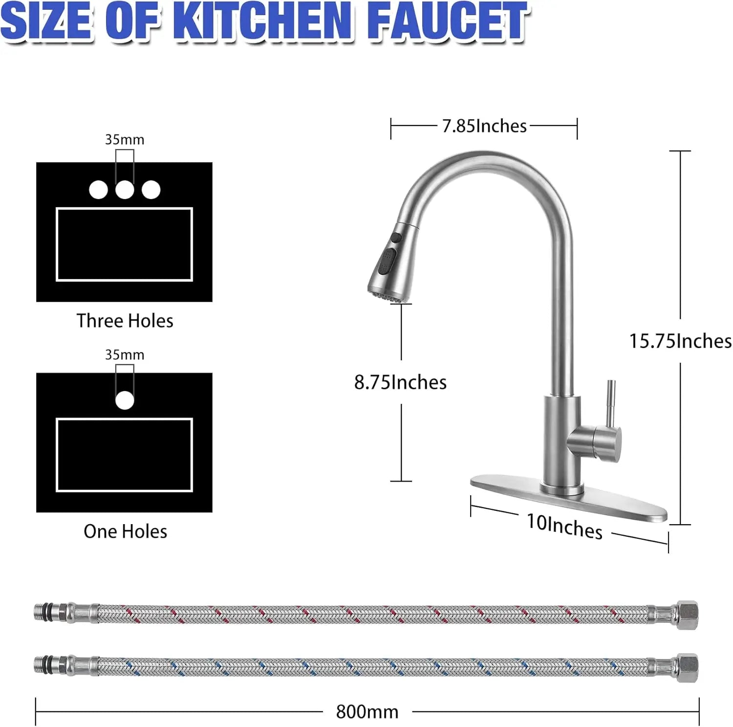 Stainless Steel Pull-Down Kitchen Faucet