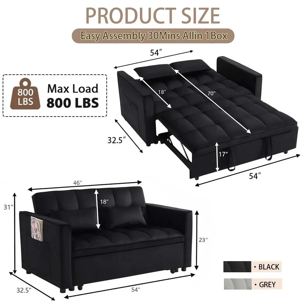 Boneless Convertible Loveseat Sofa