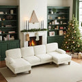 110" Sectional Couch with Double Chaise