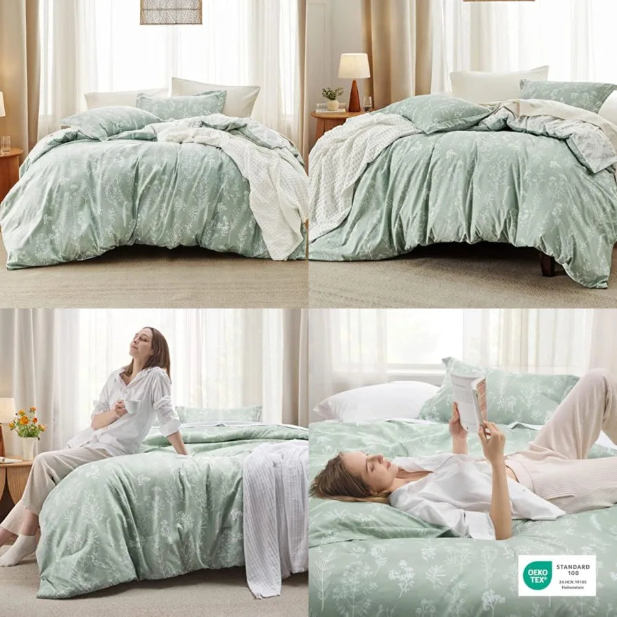 Floral Reversible Comforter Set