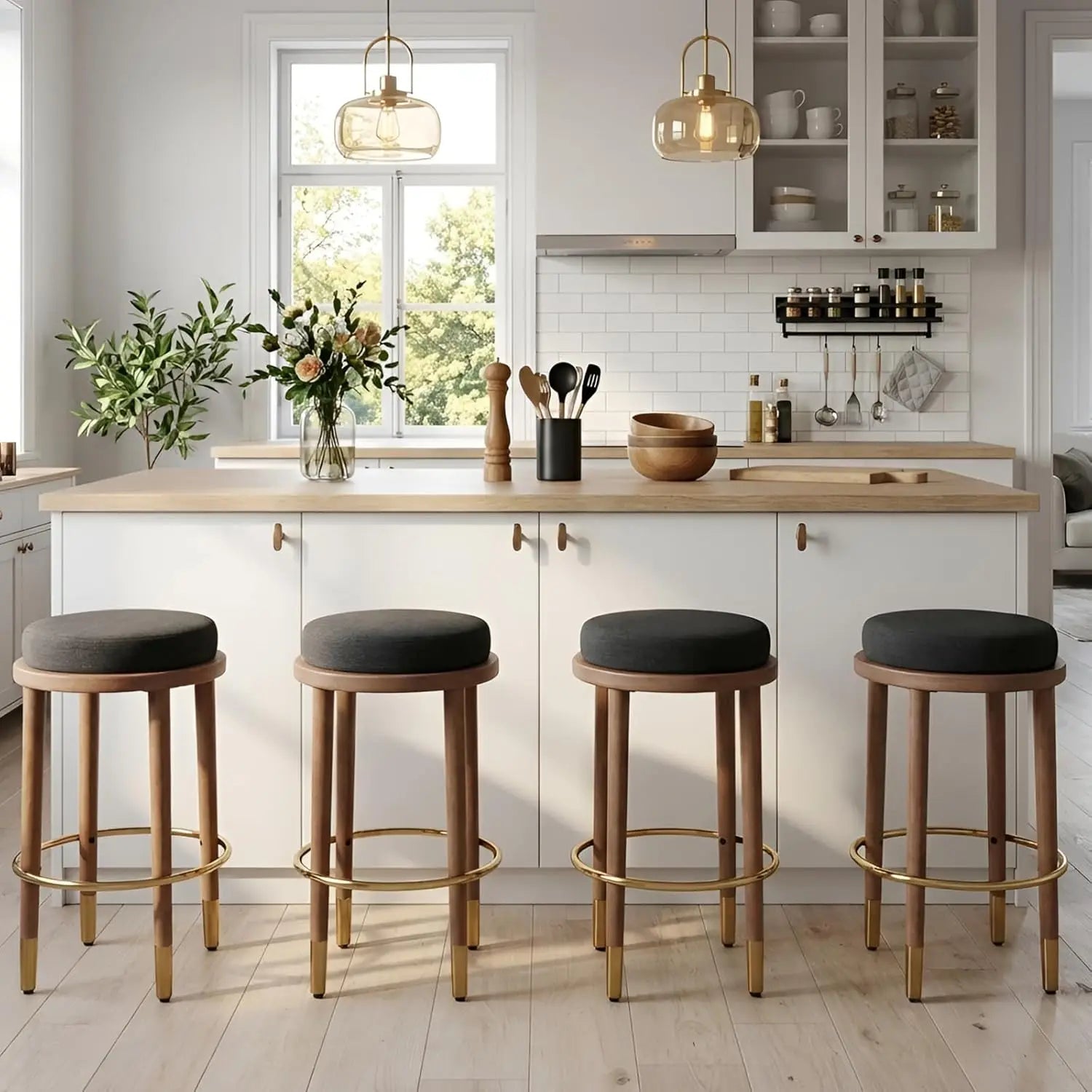 Farmhouse Counter Height Bar Stools