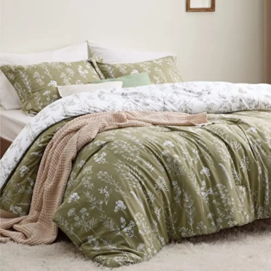 Floral Reversible Comforter Set