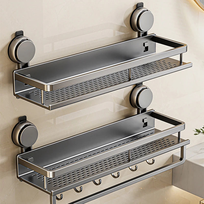 Multifunctional Suction Cup Rack for Kitchen or Bathroom Organization
