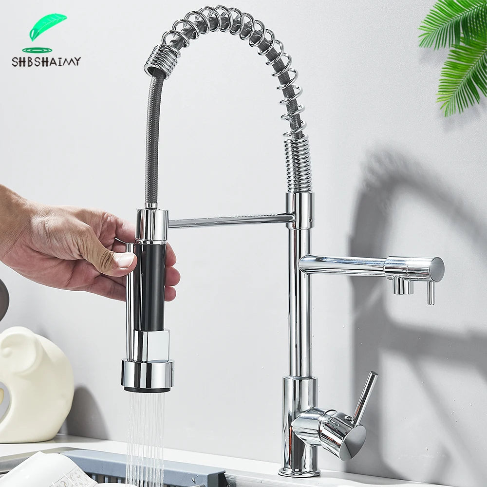 Chrome Pull Down Kitchen Faucet