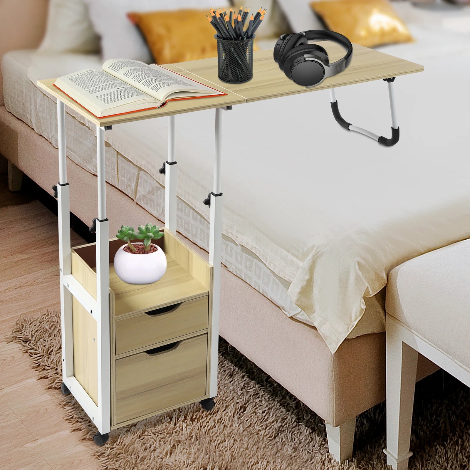 Foldable Laptop Desk with Height Adjustment