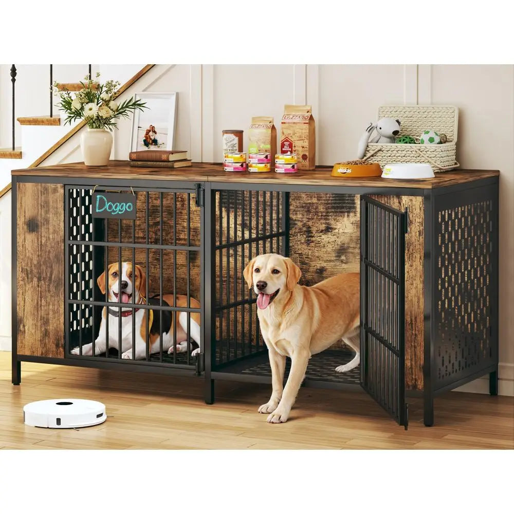 Large Double Dog Kennel Furniture