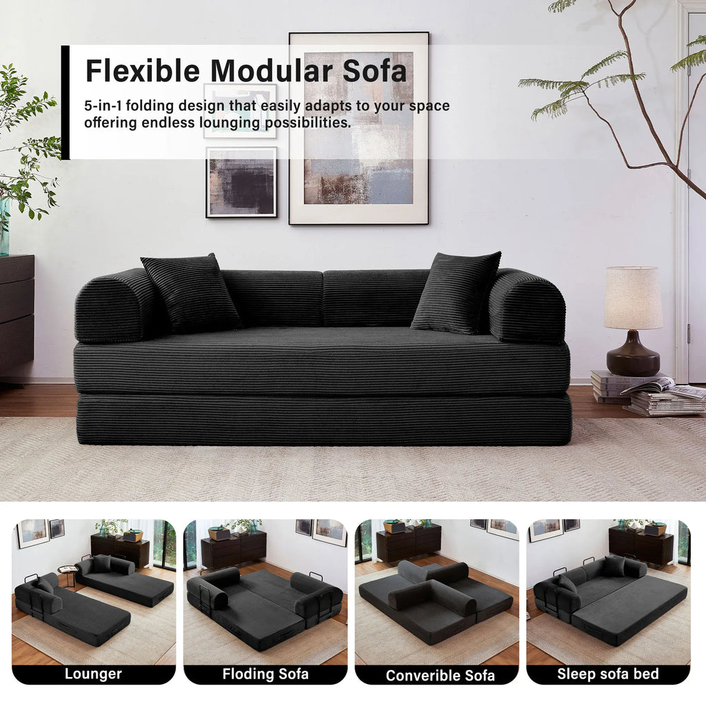 Boneless  Foldable Couch Sleeper Sofa