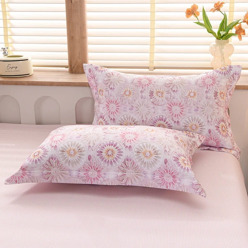 Floral Print Skin Friendly Summer Quilted Cooling Blanket
