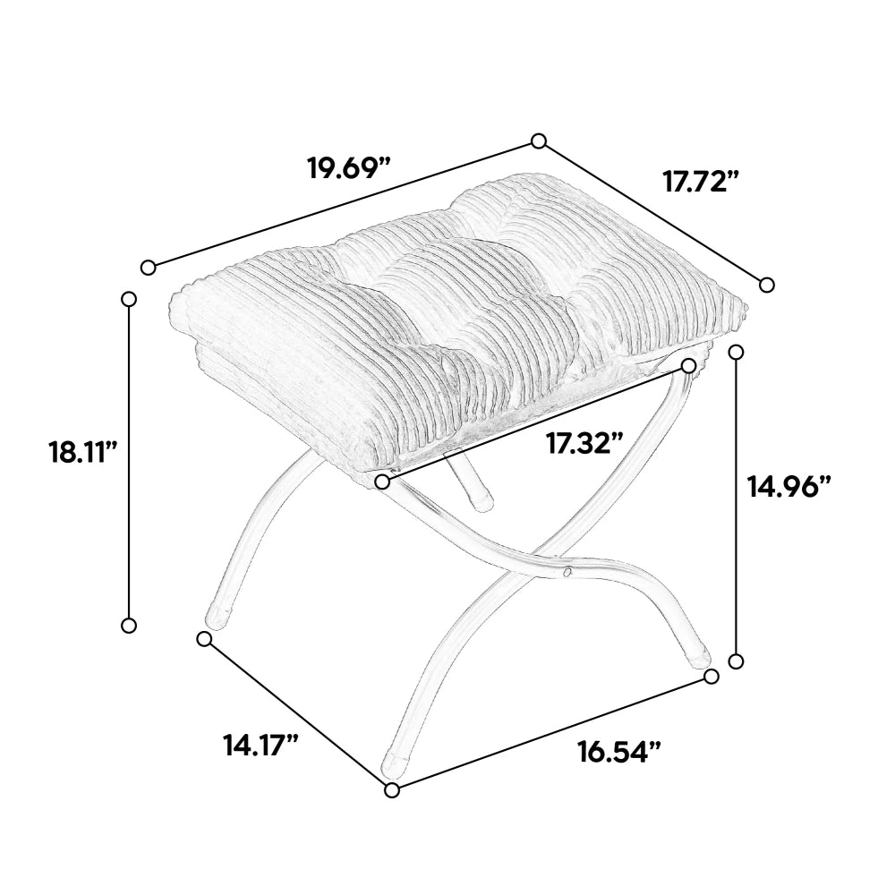 Modern Lazy Chair with Ottoman