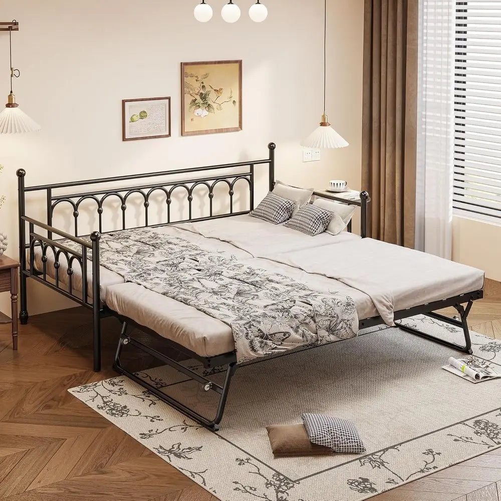 Twin Day Bed with Twin Trundle Bed