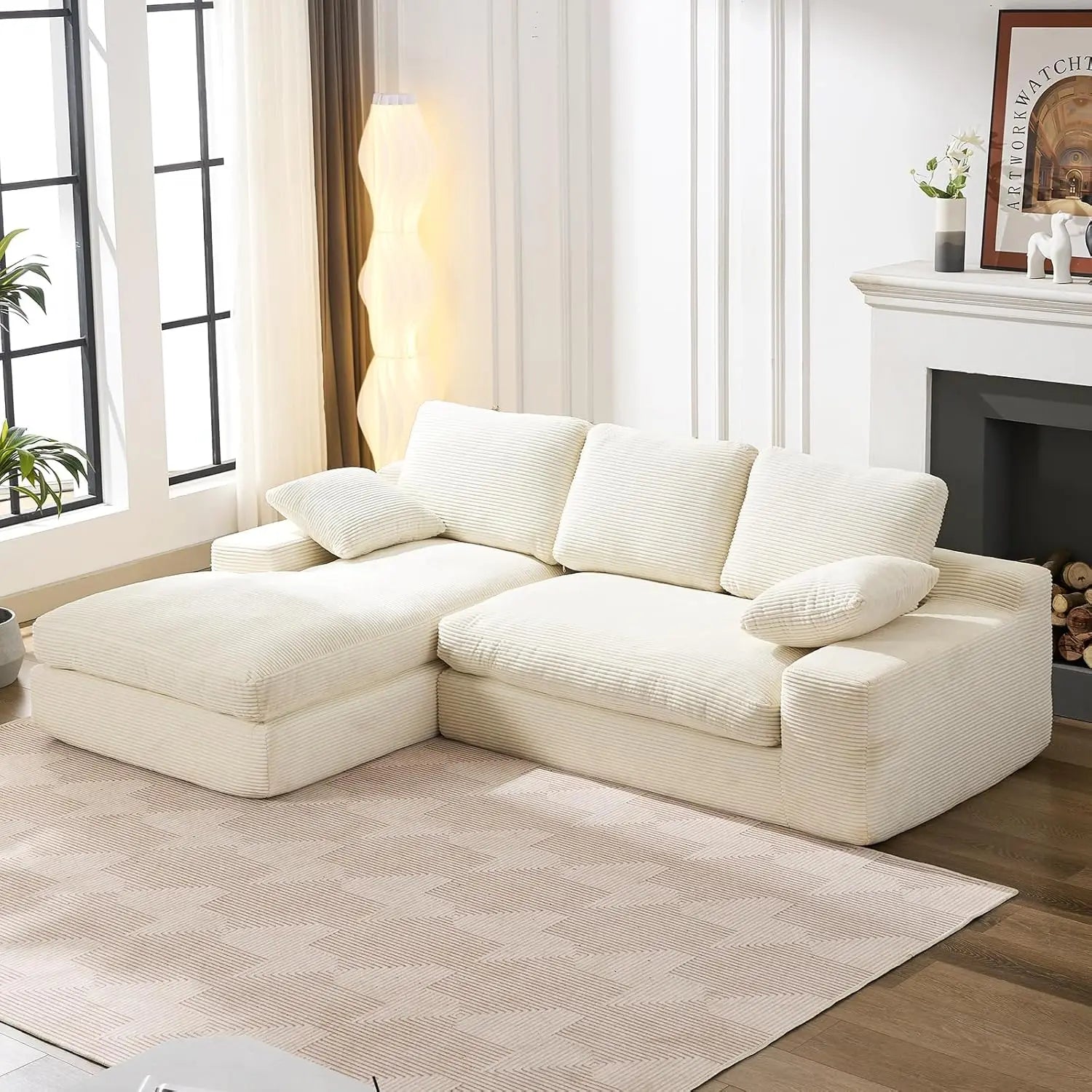 Modular Sectional Couch with Chaise