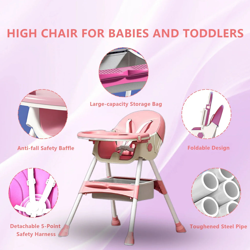 Foldable Baby High Chair