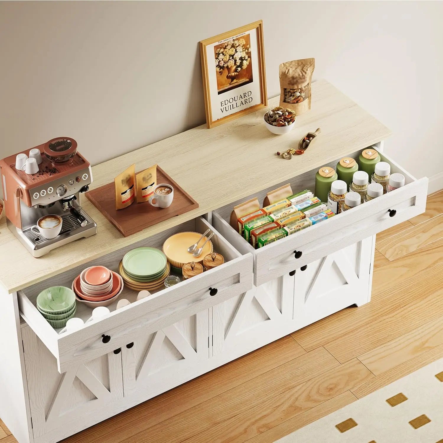 Farmhouse Buffet Cabinet with Storage
